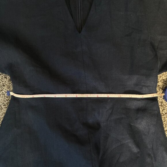 NWT! Banana Republic Navy Maya Linen Midi Dress - Multiple Sizes 🦋 - Picture 5 of 8